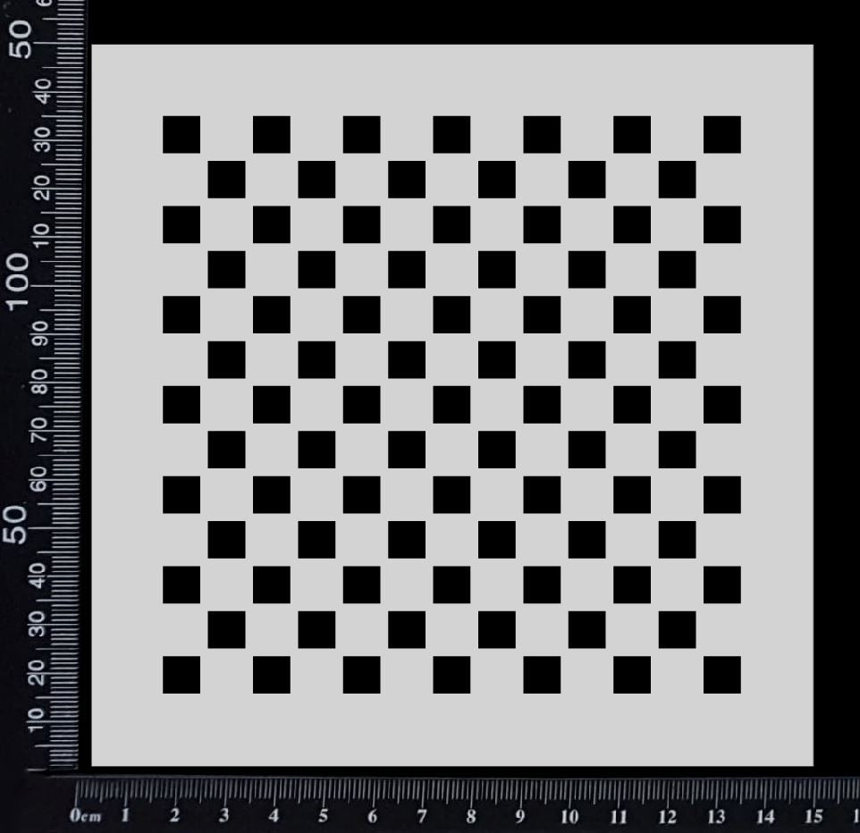Checkerboard - Stencil - 150mm x 150mm