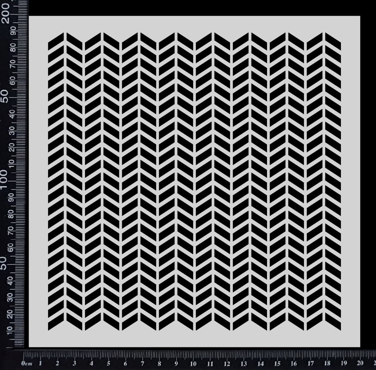 Chevron - Stencil - 200mm x 200mm