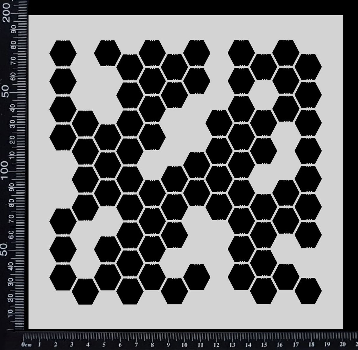 Chicken Wire - Reverse - Random - Stencil - 200mm x 200mm