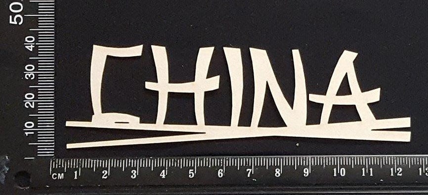 China - A - White Chipboard