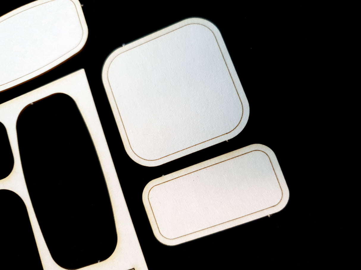 Labels - White Chipboard