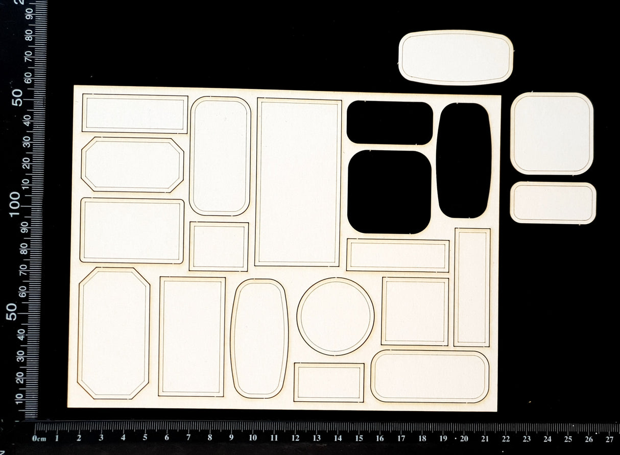 Labels - White Chipboard