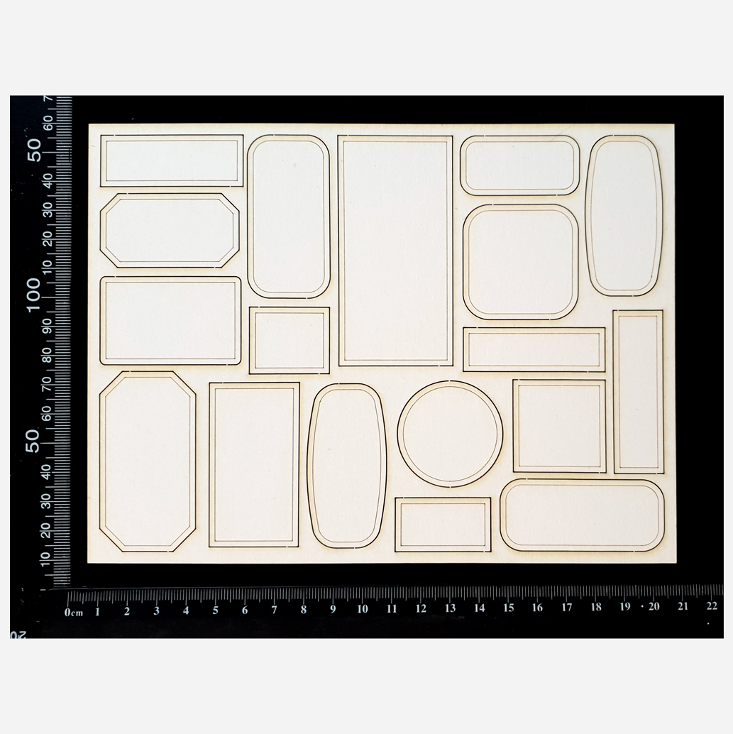 Labels - White Chipboard