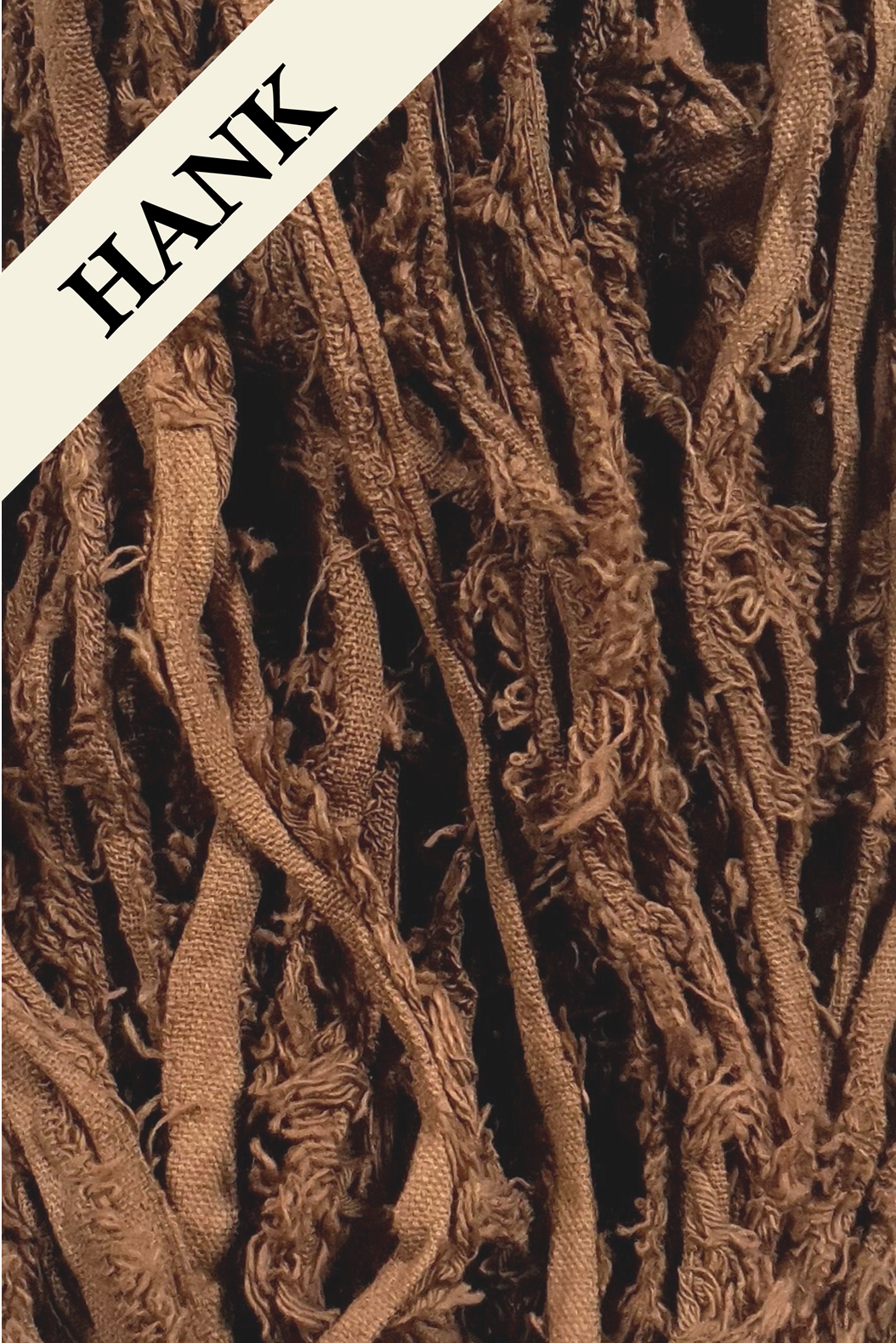 Cotton Frizz Ribbon - Chocolate - Hank