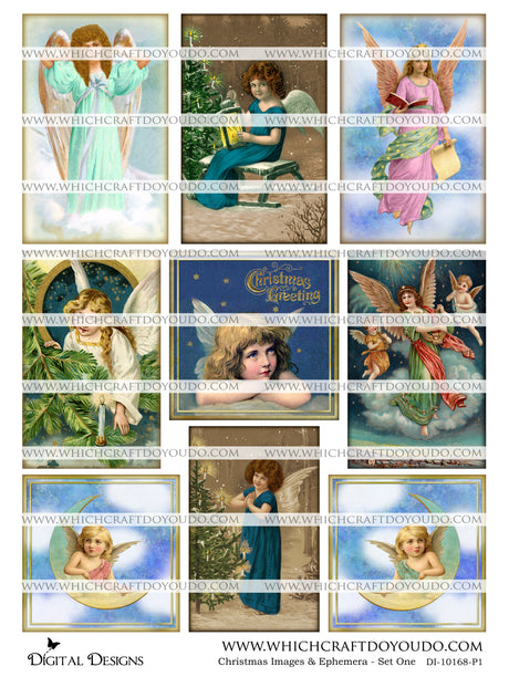 Christmas Images & Ephemera - Set One - DI-10168 - Digital Download