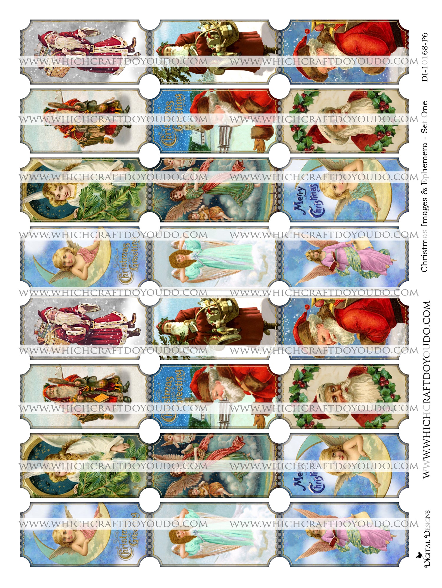 Christmas Images & Ephemera - Set One - DI-10168 - Digital Download