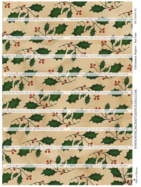 Christmas Papers - Set One - DI-10167 - Digital Download