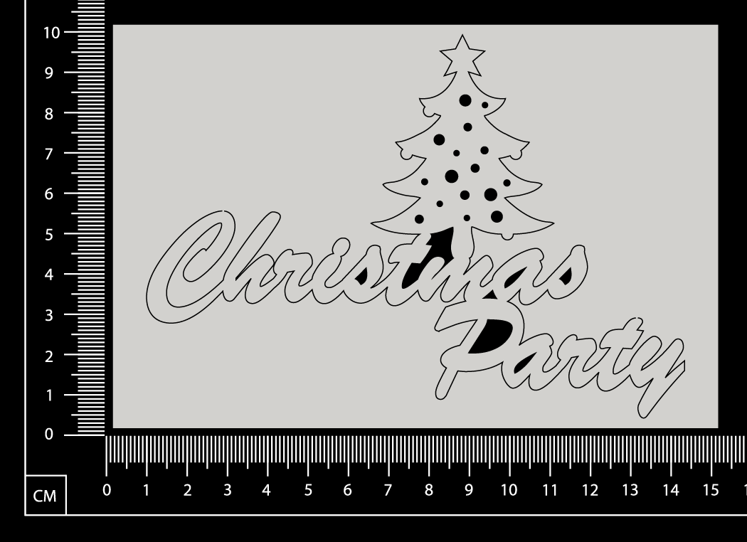 Christmas Party - A - White Chipboard