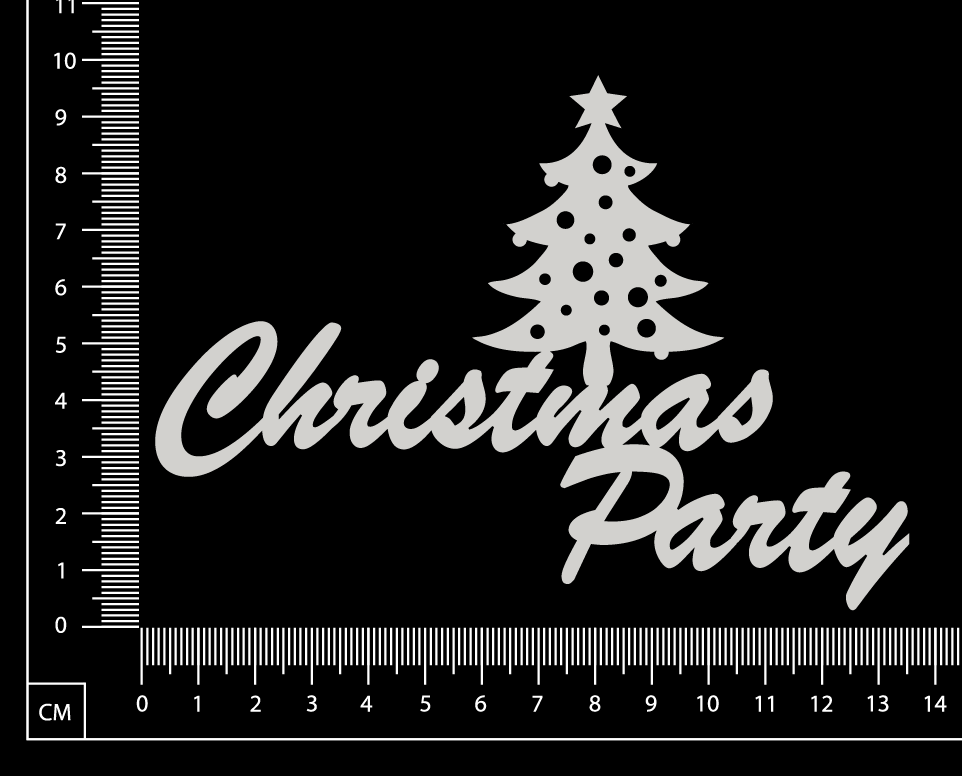 Christmas Party - A - White Chipboard