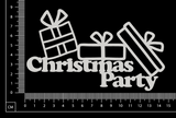 Christmas Party - B - White Chipboard