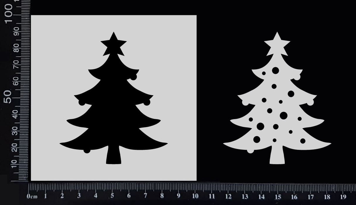 Christmas Tree - Stencil - 100mm x 100mm