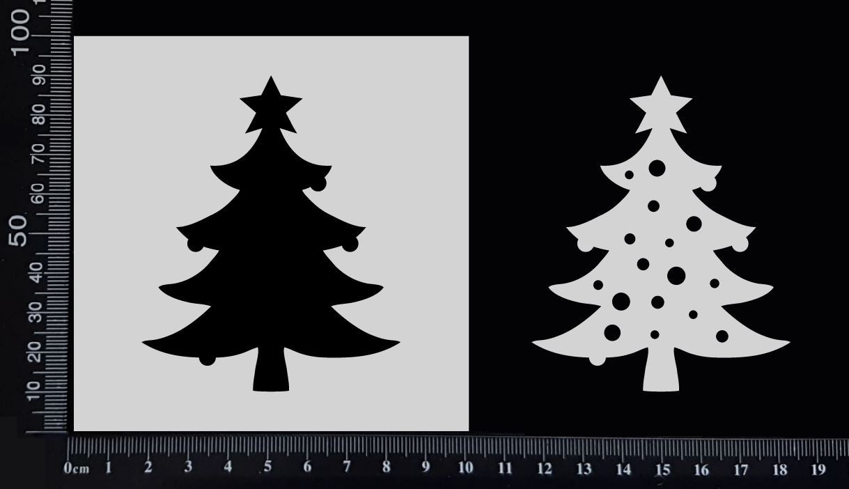 Christmas Tree - Stencil - 100mm x 100mm