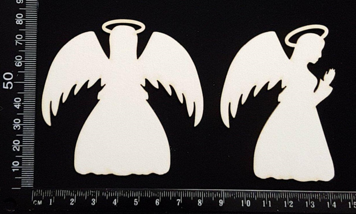 Christmas Angels - White Chipboard
