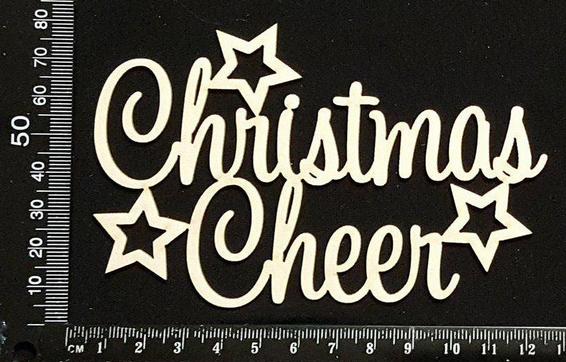 Christmas Cheer - White Chipboard