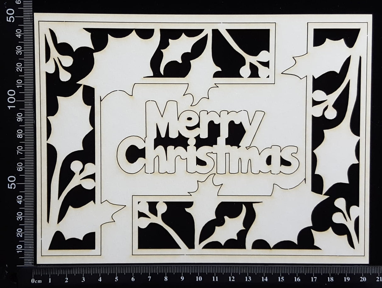 Christmas Corners Set - White Chipboard