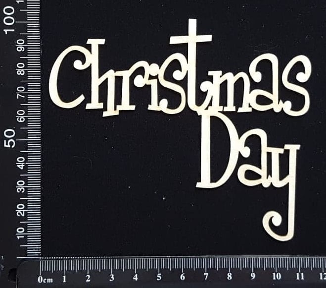 Christmas Day - B - White Chipboard