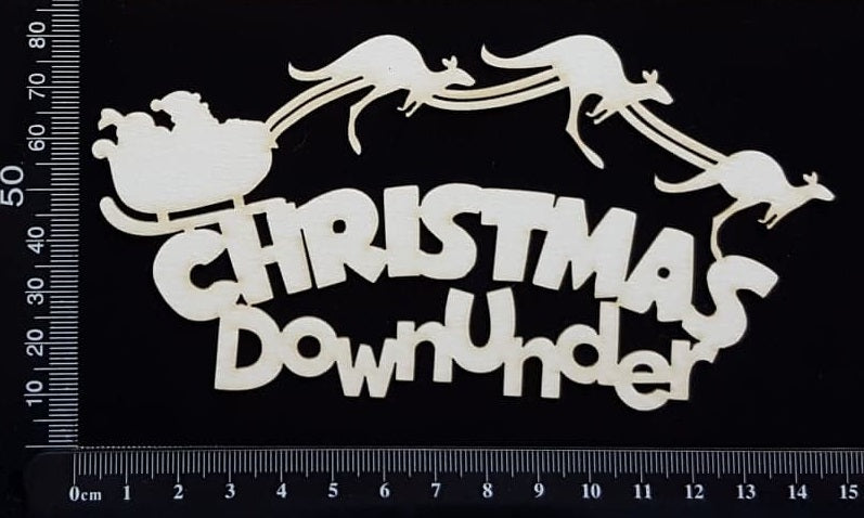 Christmas Down Under - White Chipboard