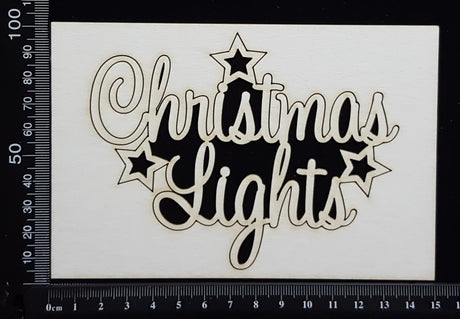 Christmas Lights - White Chipboard