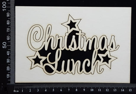 Christmas Lunch - White Chipboard