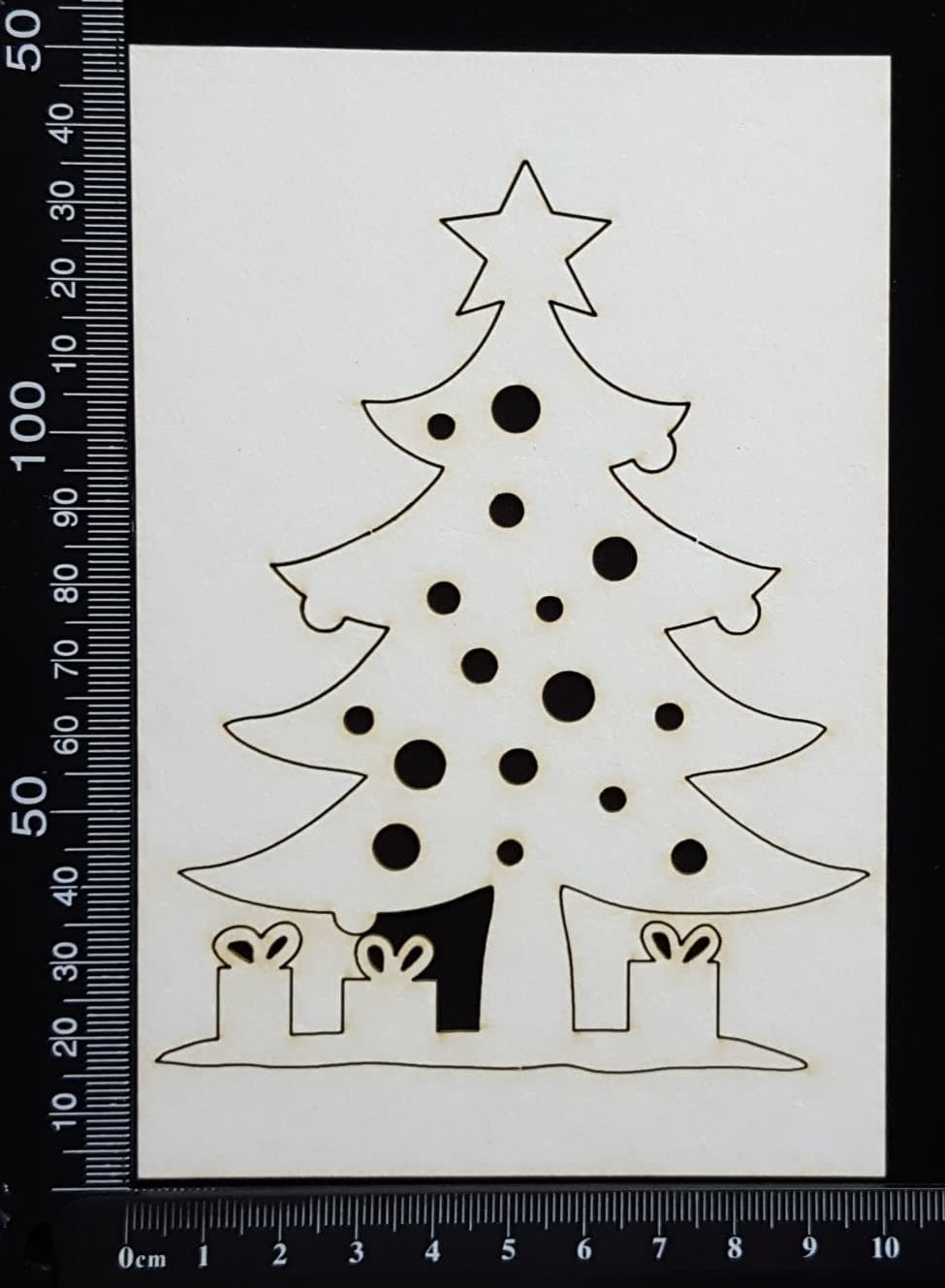 Christmas Tree - White Chipboard