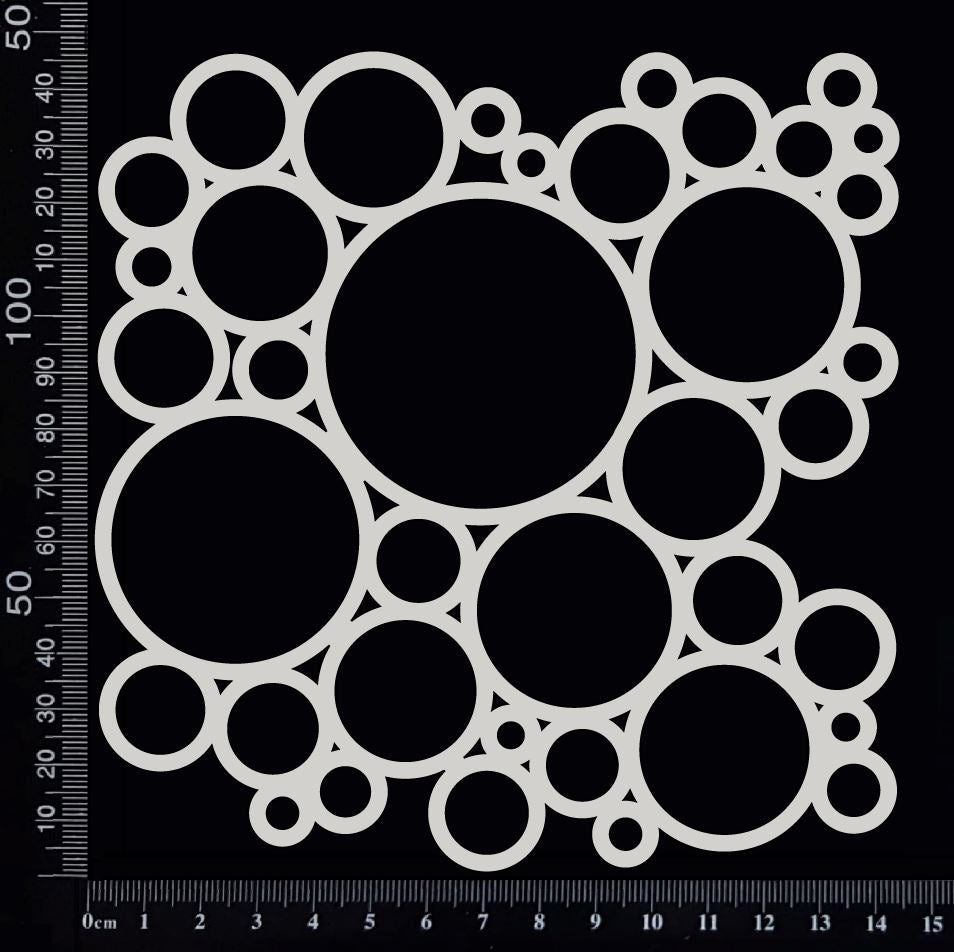 Circles Mesh - C - White Chipboard
