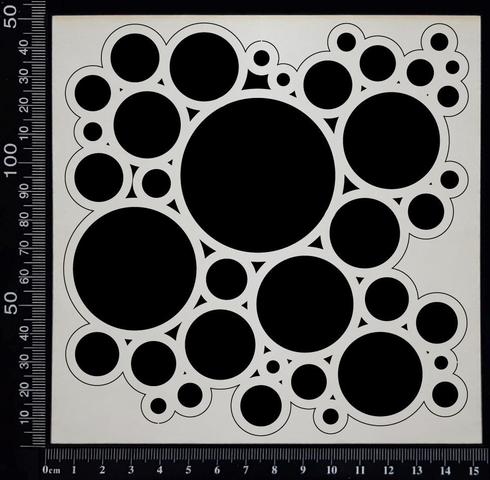 Circles Mesh - C - White Chipboard