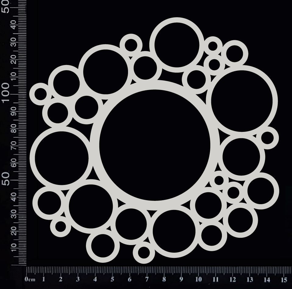Circles Mesh - E - White Chipboard