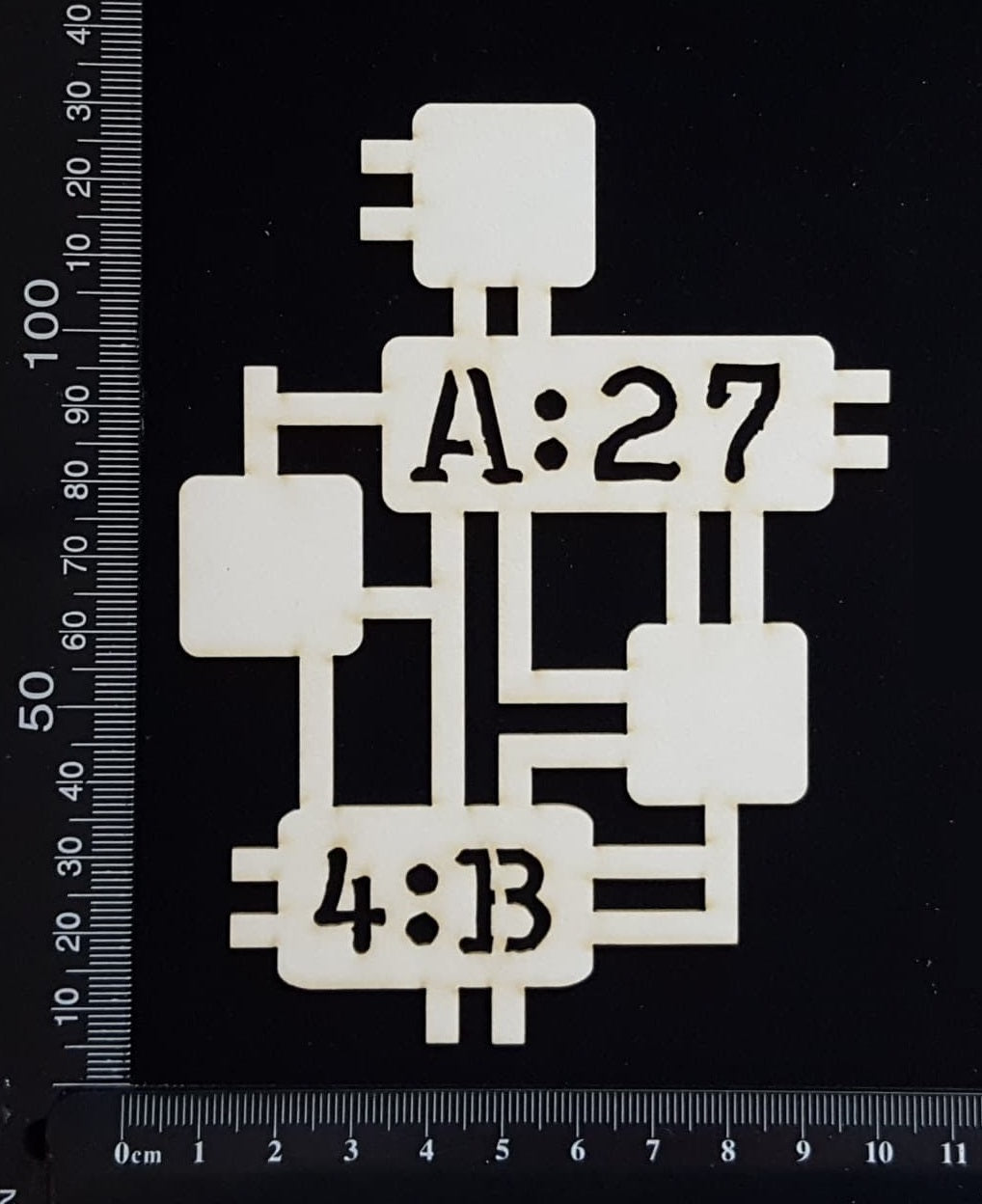 Circuit Fragment - BB - Large - White Chipboard