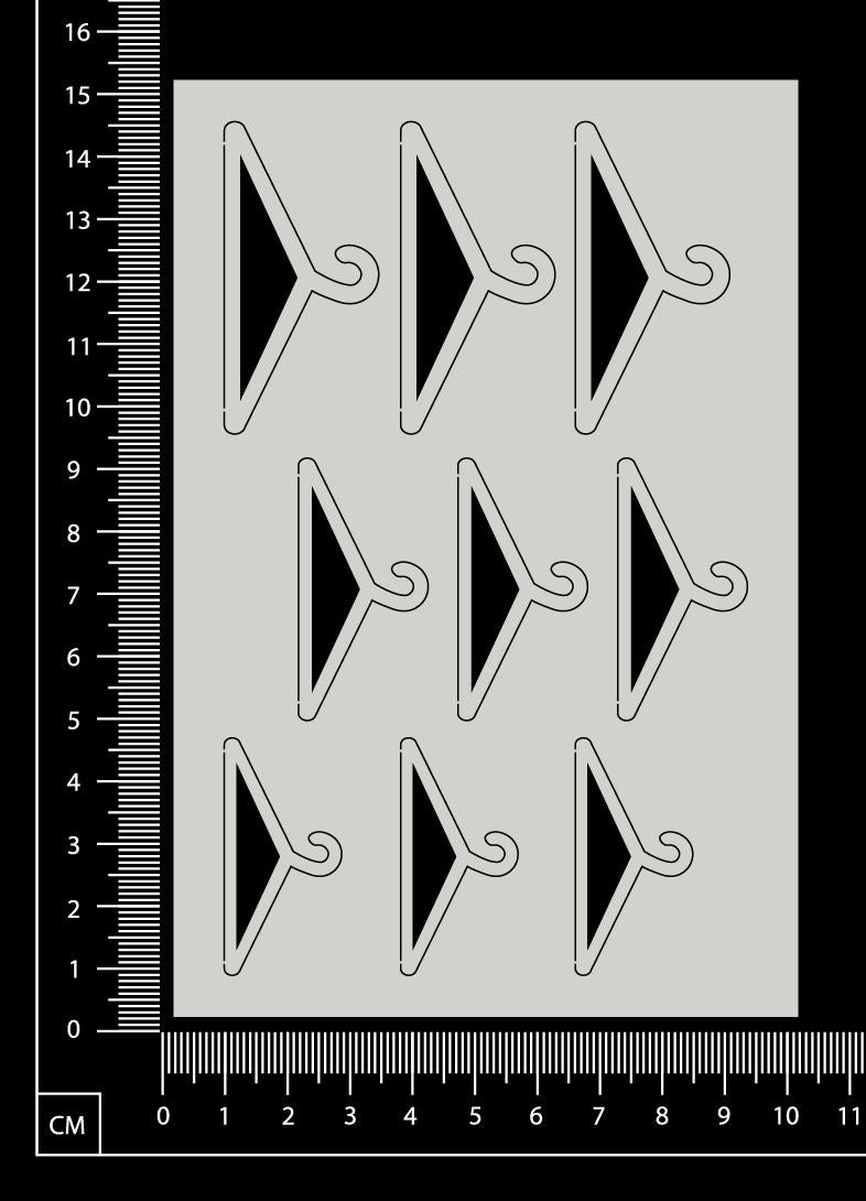 Coat Hangers - A - White Chipboard