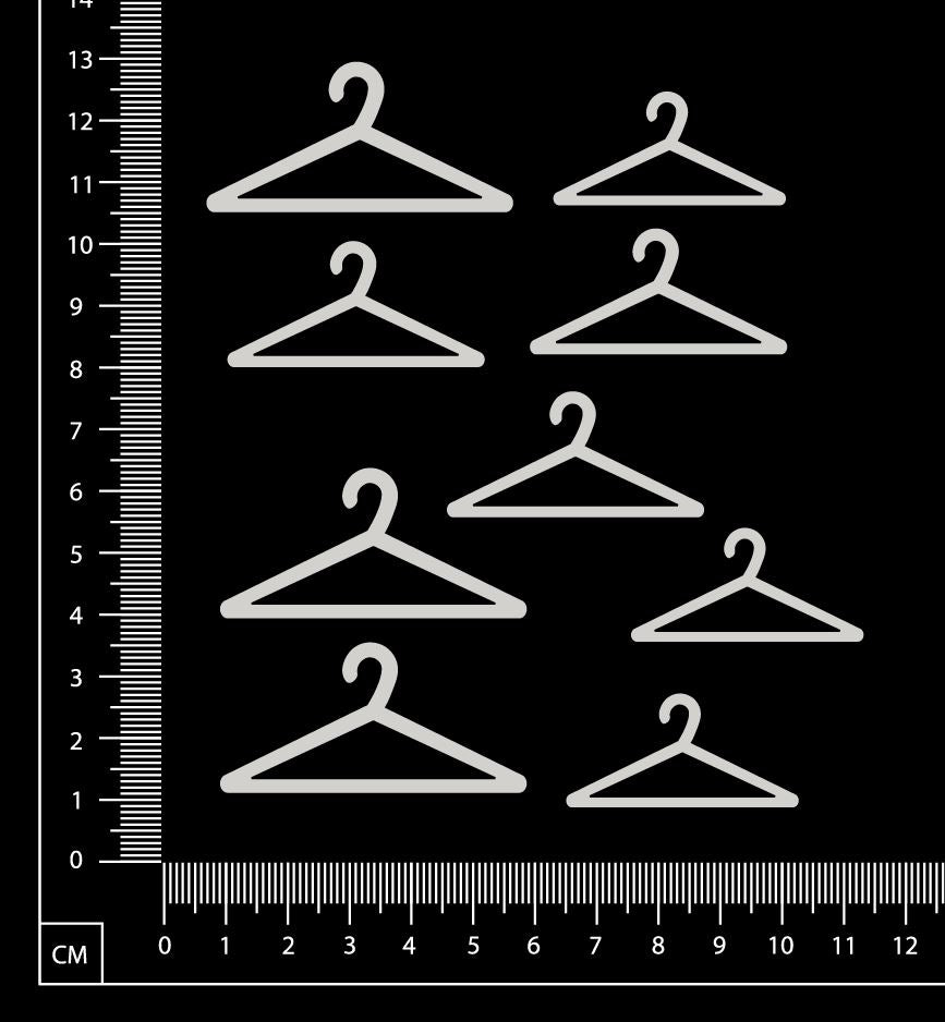 Coat Hangers - A - White Chipboard
