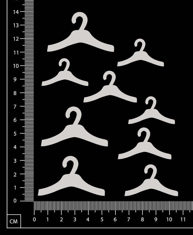 Coat Hangers - B - White Chipboard