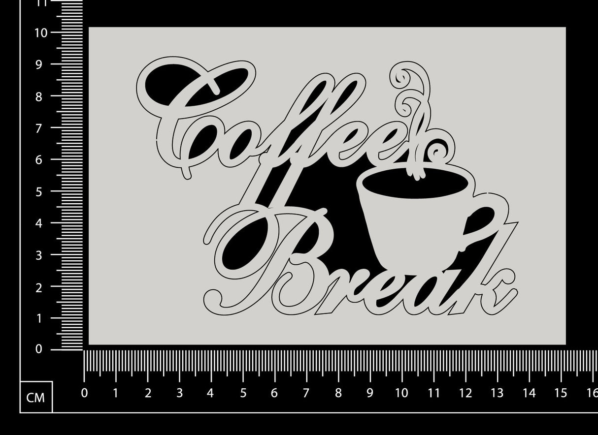 Coffee Break - A - White Chipboard