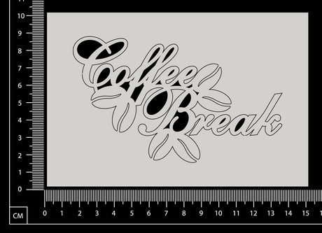 Coffee Break - B - White Chipboard