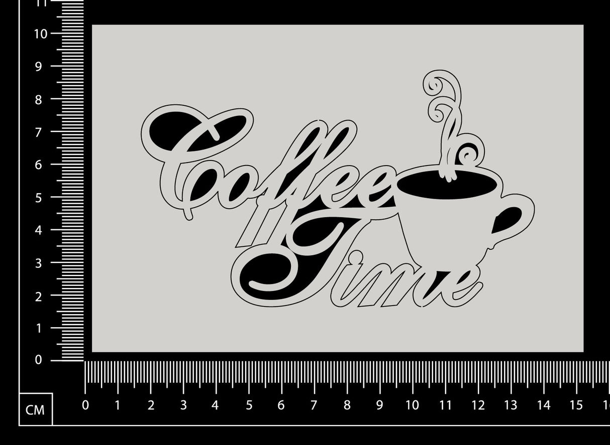 Coffee Time - A - White Chipboard