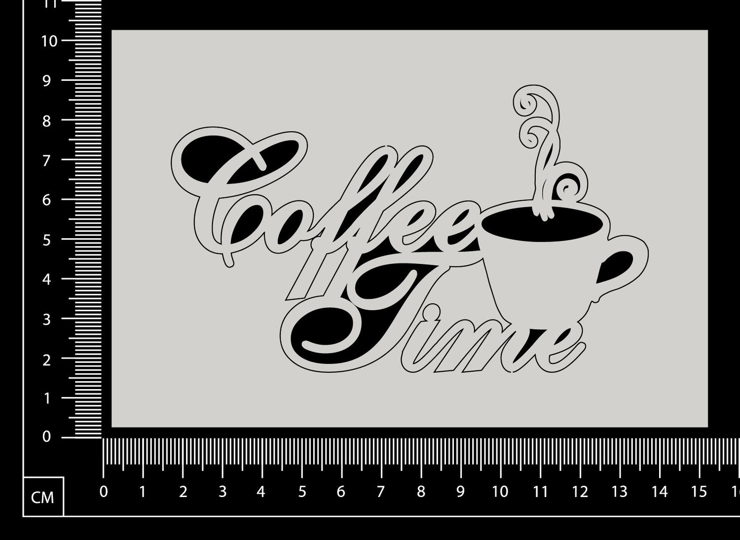 Coffee Time - A - White Chipboard