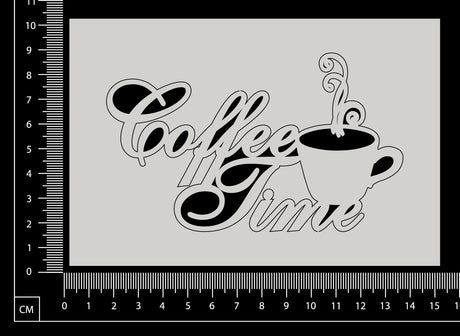 Coffee Time - A - White Chipboard