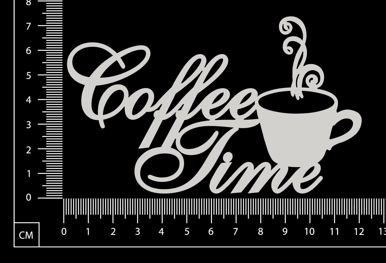 Coffee Time - A - White Chipboard