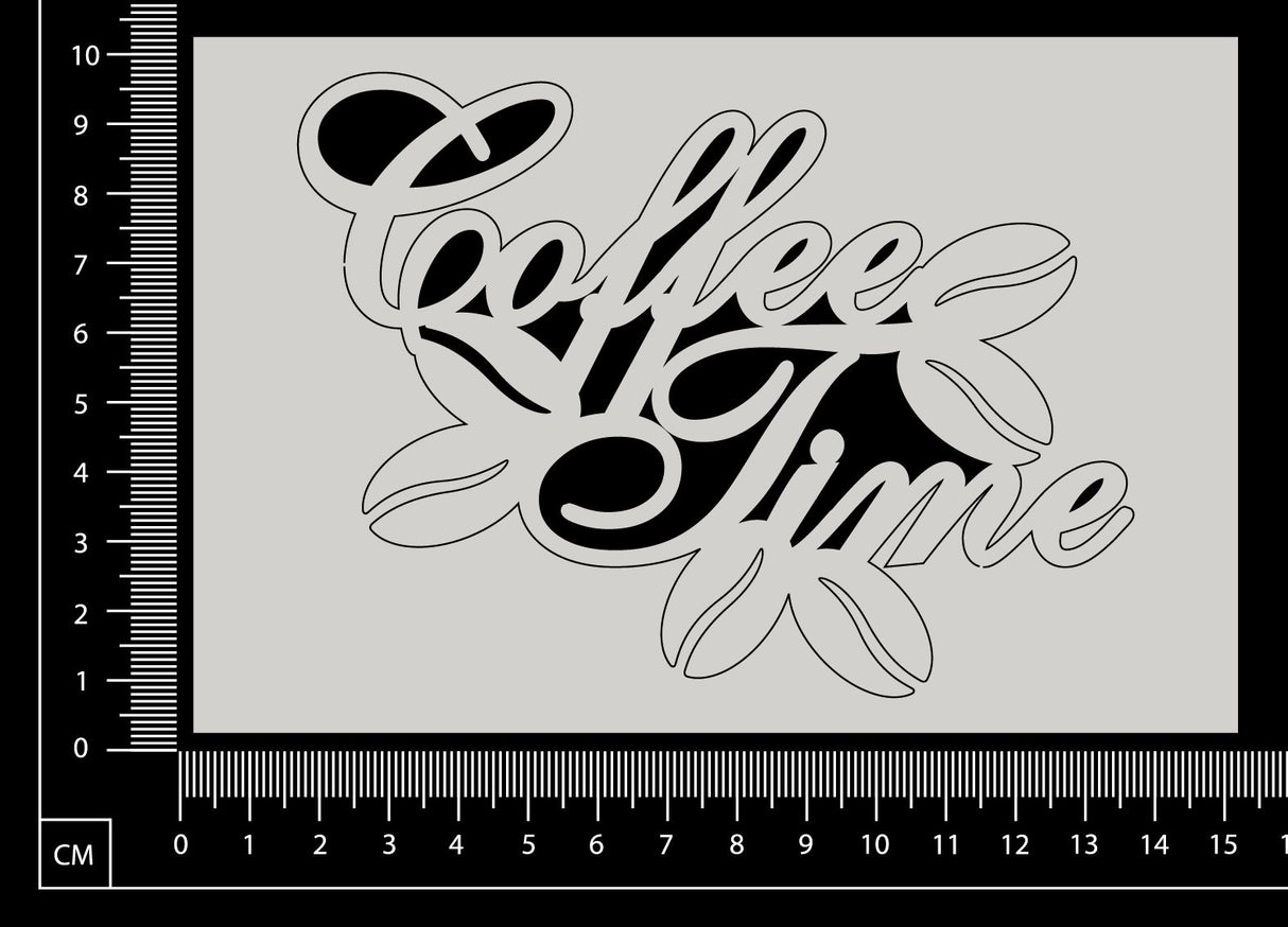 Coffee Time - B - White Chipboard