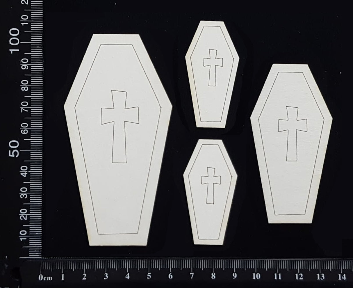 Coffins - White Chipboard