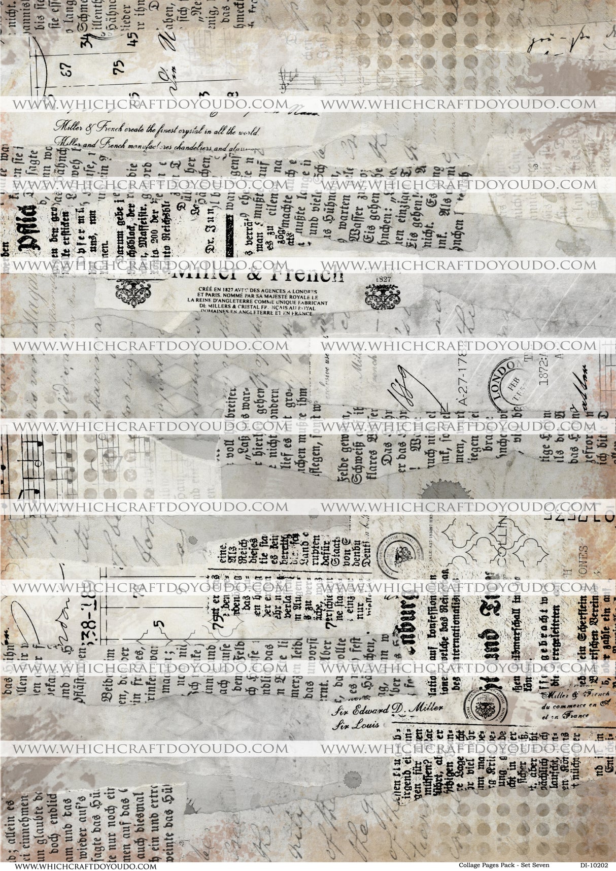 FREEBIE - Collage Pages Pack - Set Seven - DI-10202 - Digital Download