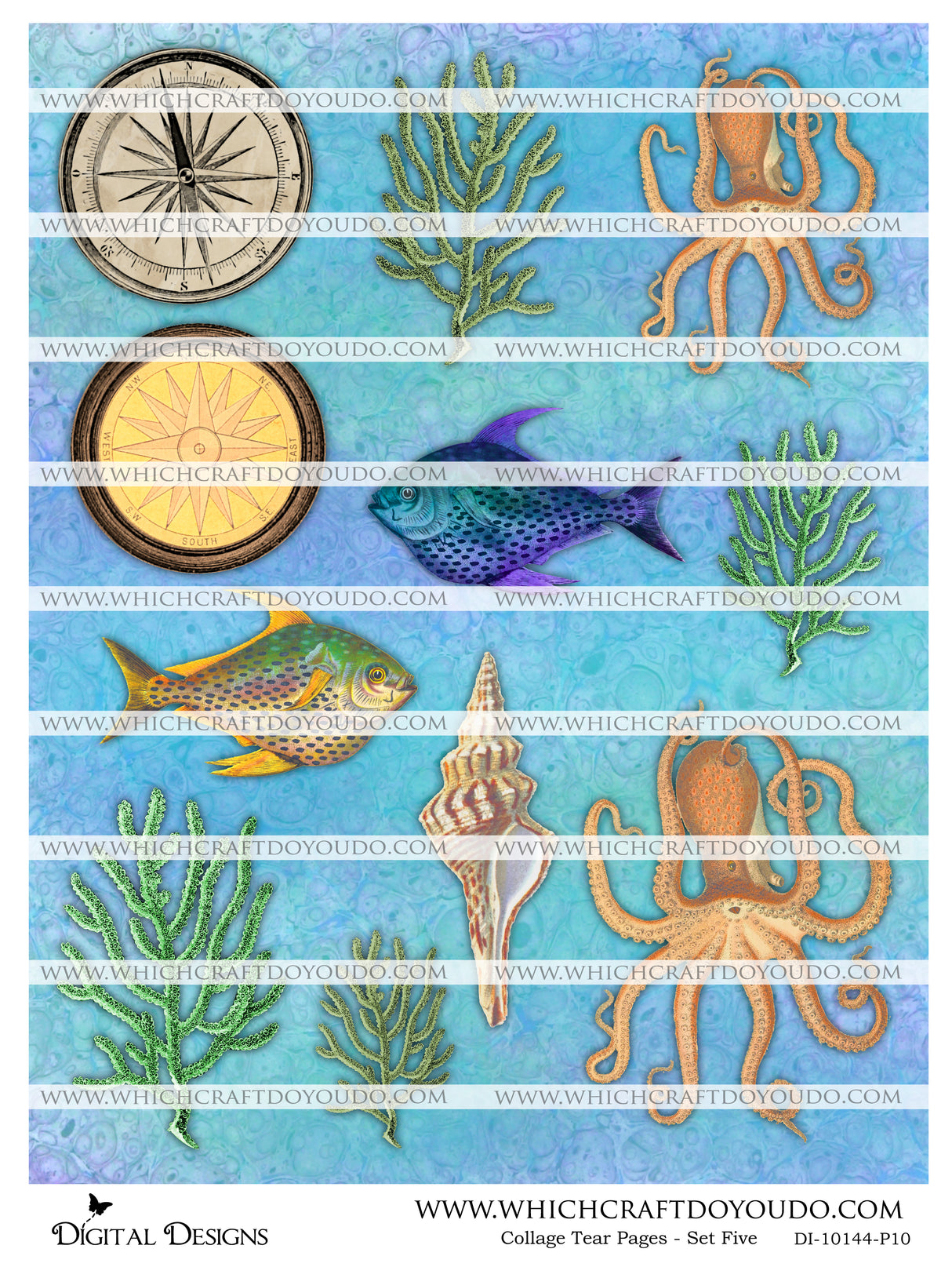 Collage Tear Pages - Set Five - DI-10144 - Digital Download