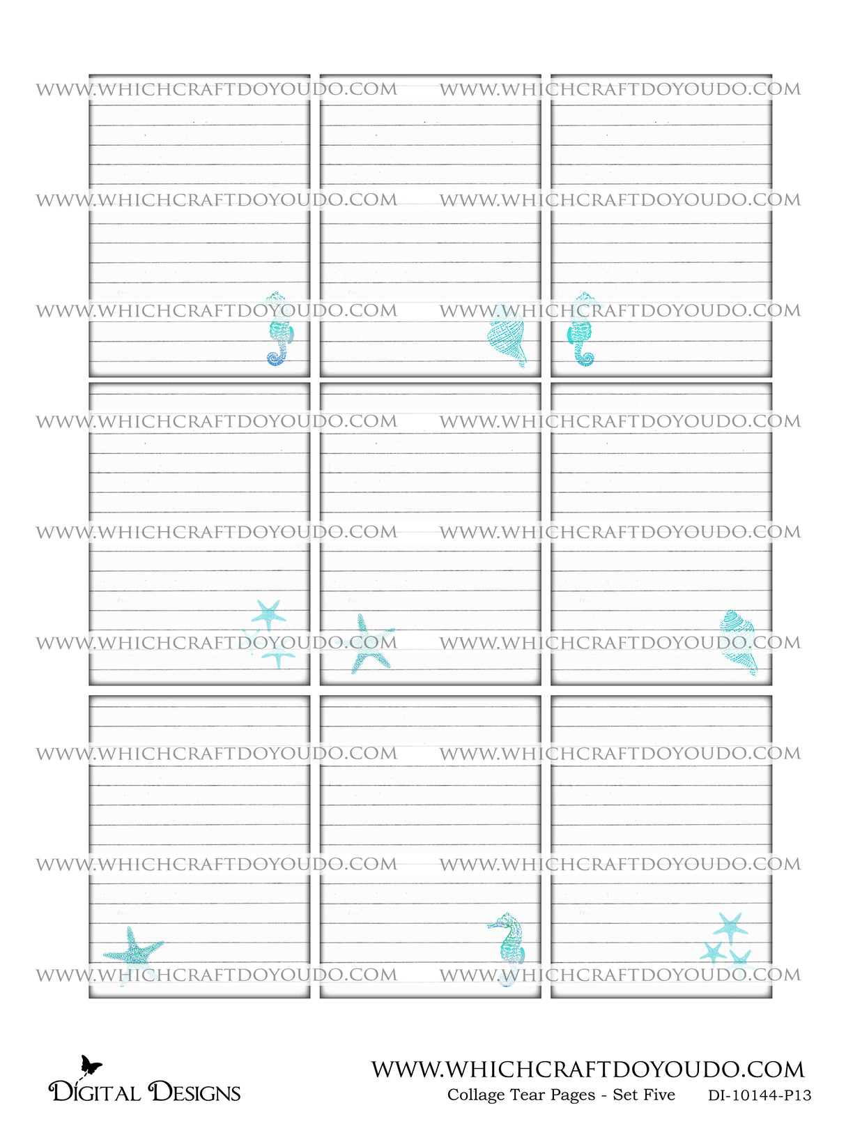 Collage Tear Pages - Set Five - DI-10144 - Digital Download