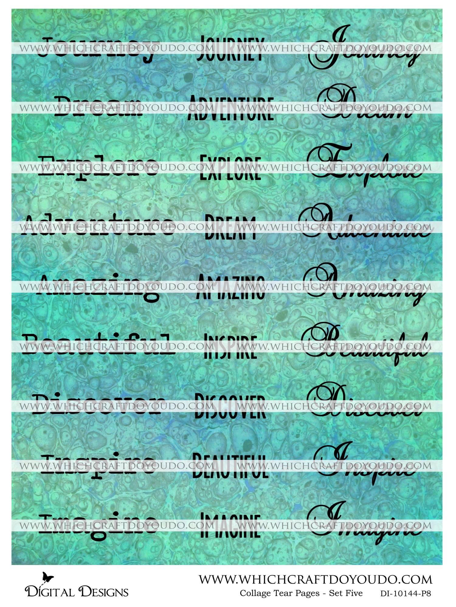 Collage Tear Pages - Set Five - DI-10144 - Digital Download