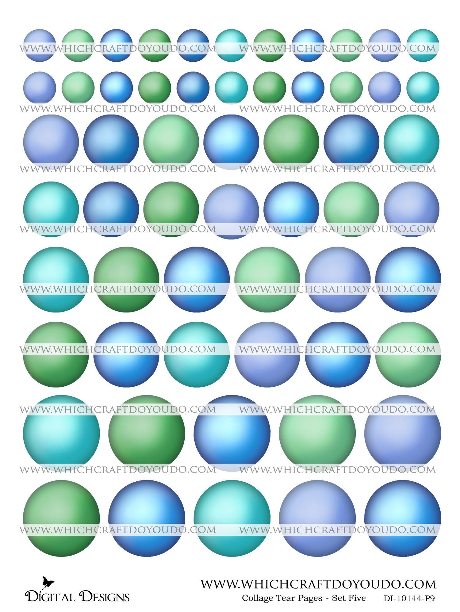 Collage Tear Pages - Set Five - DI-10144 - Digital Download