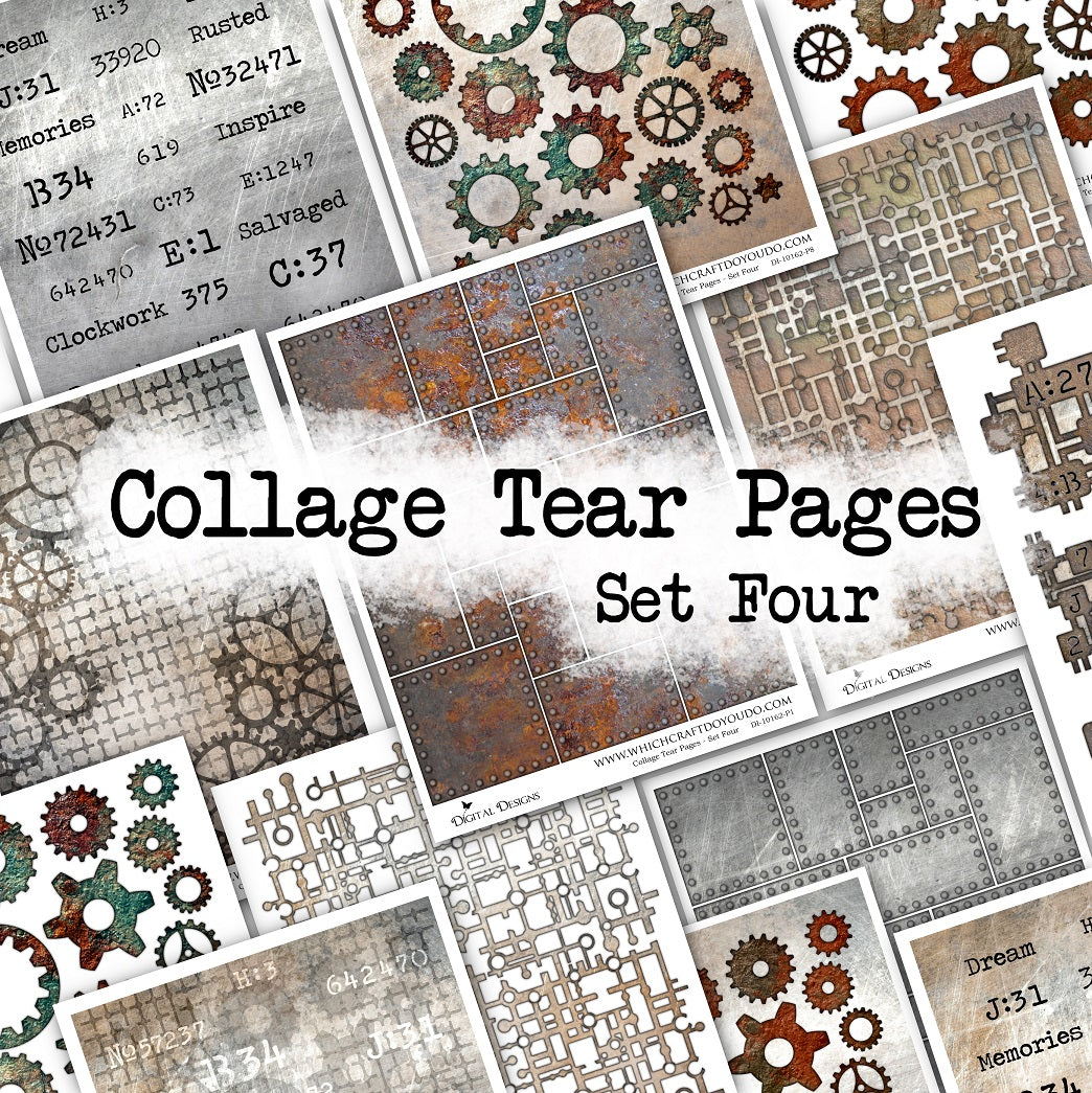 Collage Tear Pages - Set Four - DI-10162 - Digital Download