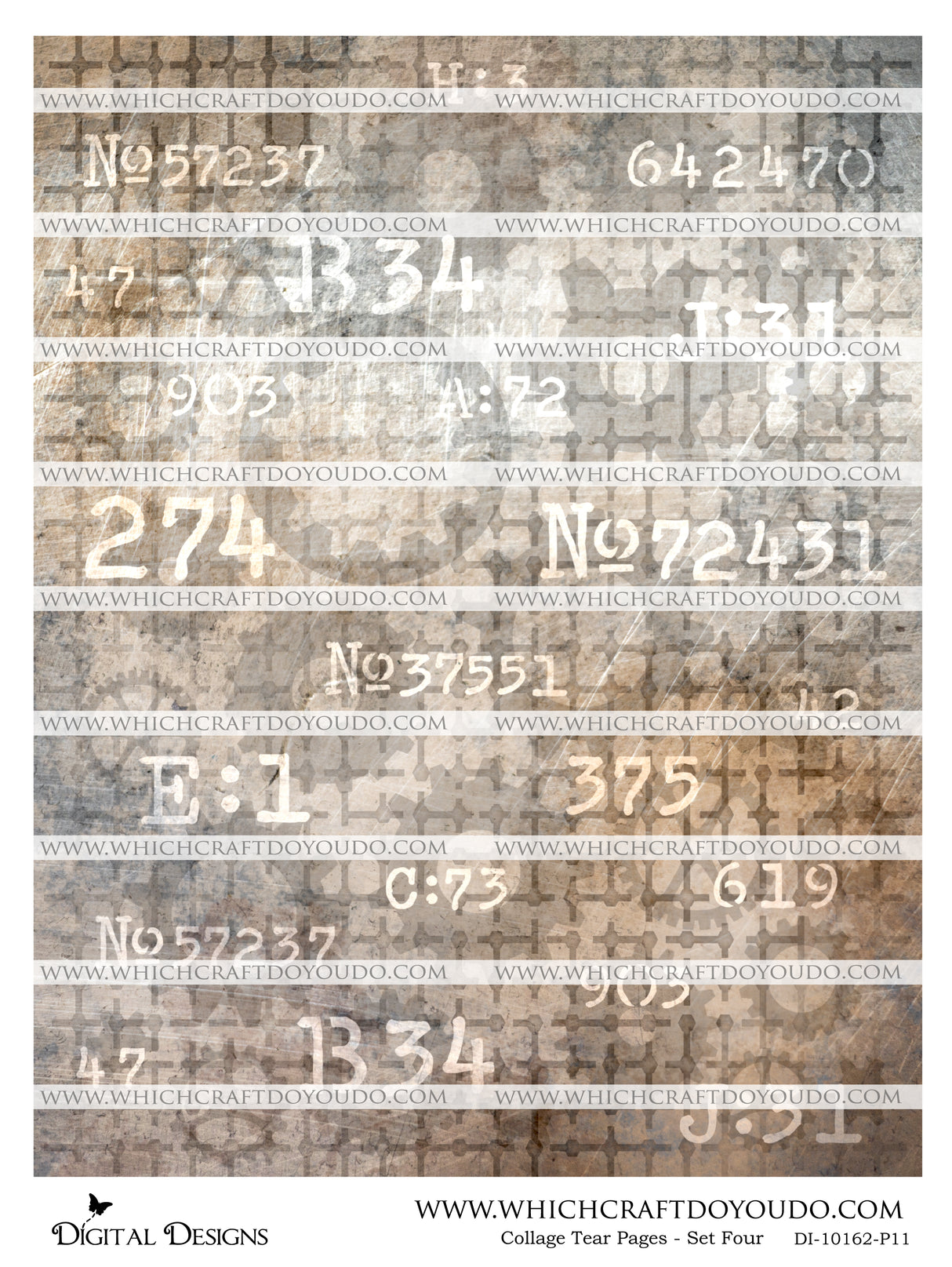 Collage Tear Pages - Set Four - DI-10162 - Digital Download
