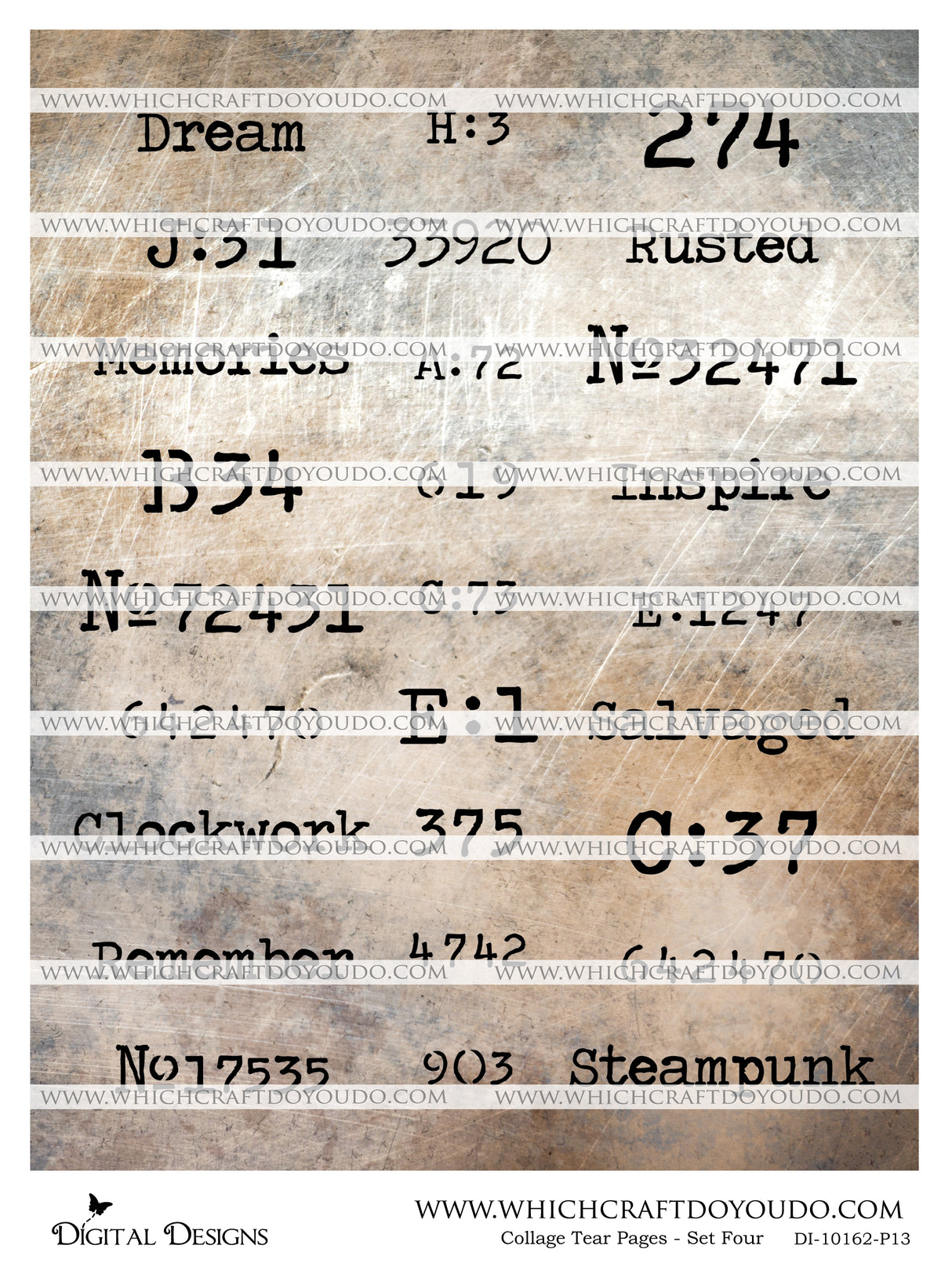 Collage Tear Pages - Set Four - DI-10162 - Digital Download