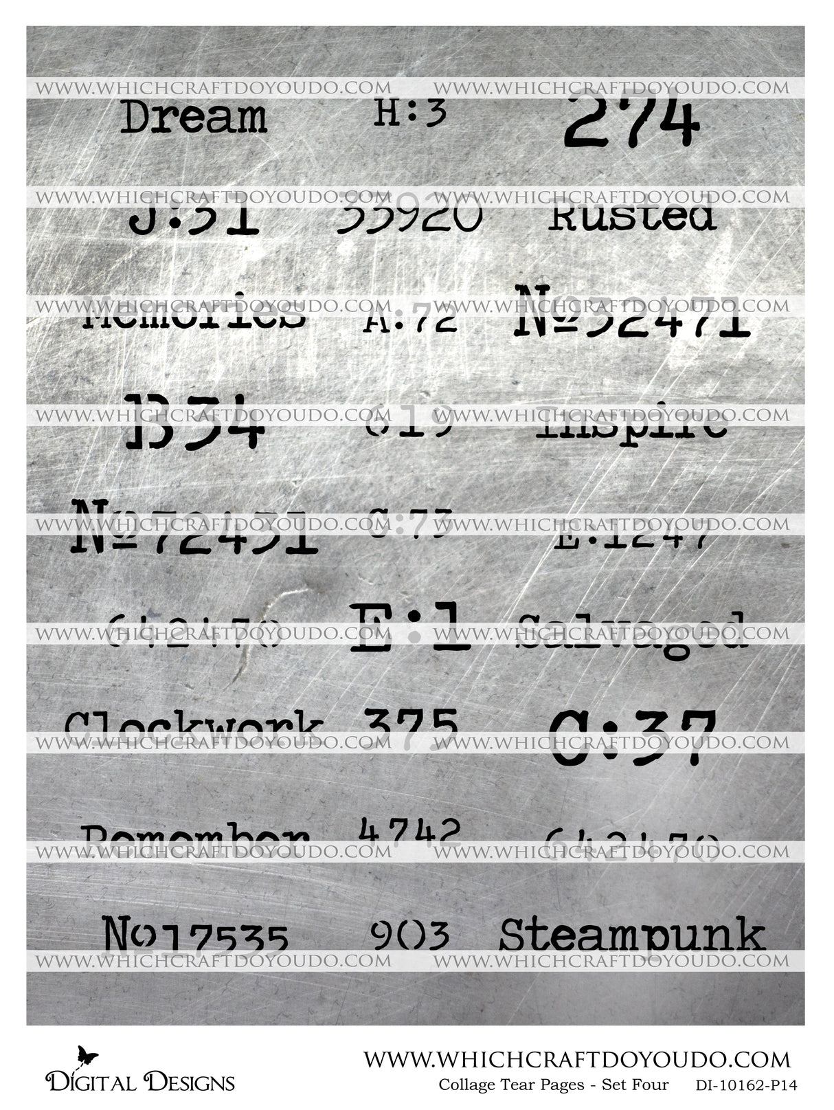 Collage Tear Pages - Set Four - DI-10162 - Digital Download