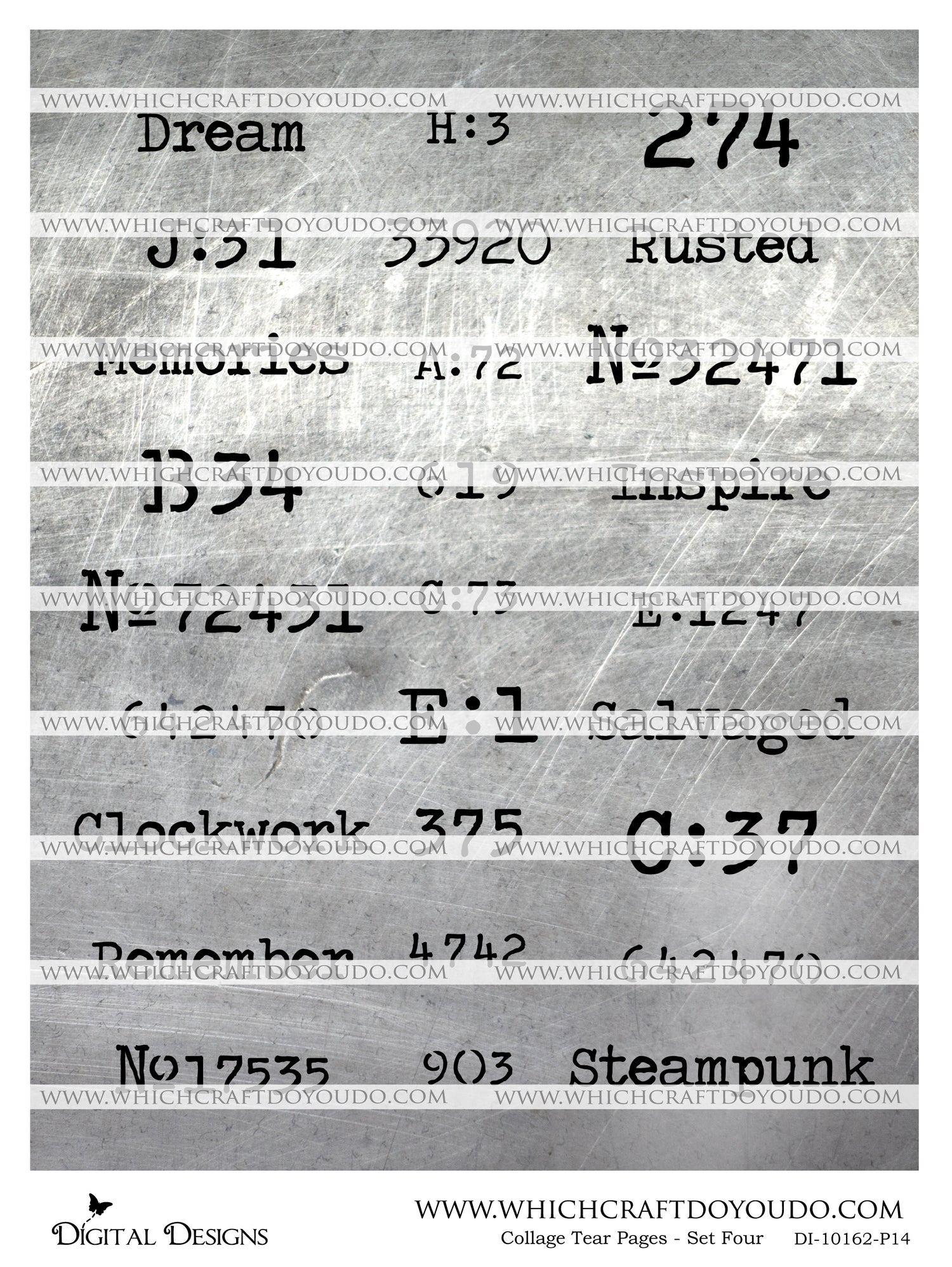 Collage Tear Pages - Set Four - DI-10162 - Digital Download