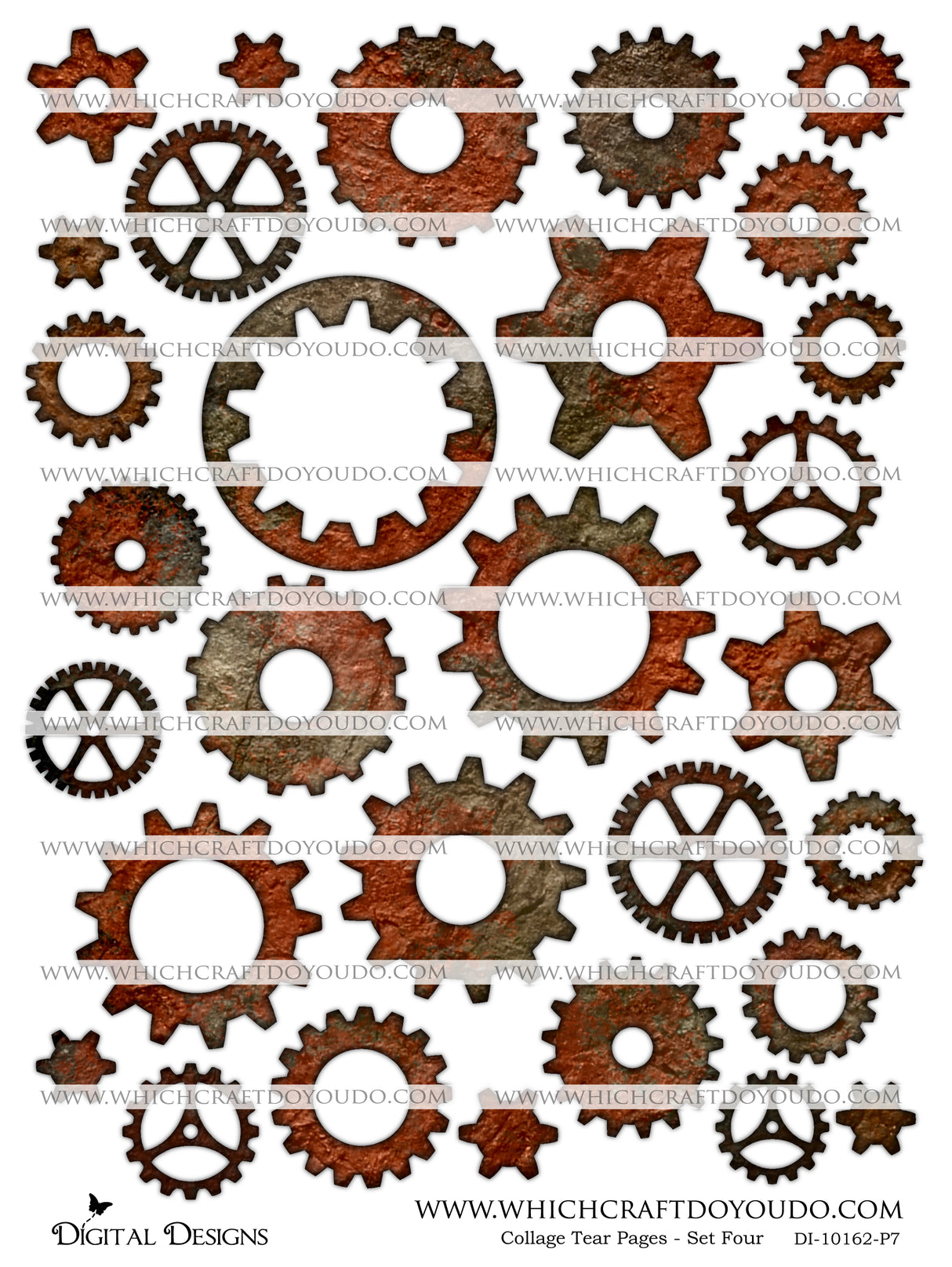 Collage Tear Pages - Set Four - DI-10162 - Digital Download